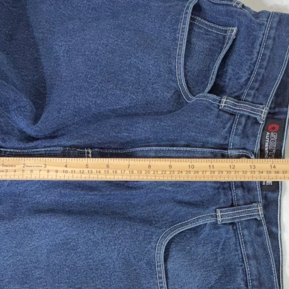 Southpole Baggy Jeans 34 (fits 32x31.5) Dark Wash Y2K Skater Streetwear READ